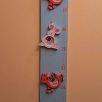 Metro crescita pef bambini con portafoto