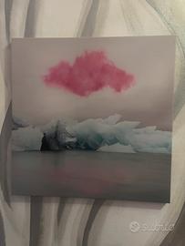 Quadro Paesaggio Design con nuvole Rosa