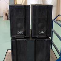 Impianto audio Peavey 2.1 satelliti e subwoofer