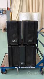 Impianto audio Peavey 2.1 satelliti e subwoofer
