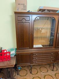 Cristalliera legno massello