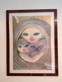 Quadro Novella Parigini serigrafia autentica