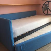 Letto singolo imbottito + Secondo letto