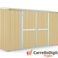 Casetta in lamiera per esterno 307x100cm beige