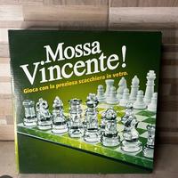 set scacchi Scacchiera in vetro  NUOVA mai usata 