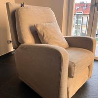 Poltrona reclinabile e con alzata, sfoderabile