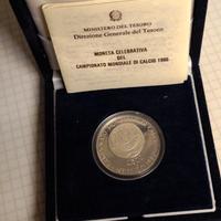 "CAMPIONATO DI CALCIO MESSICO 86"-MONETA £.500-