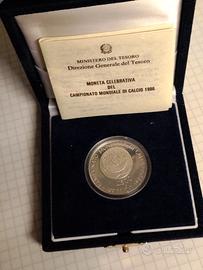 "CAMPIONATO DI CALCIO MESSICO 86"-MONETA £.500-