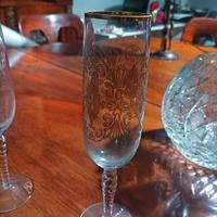 Set di sei flute da Champagne in cristallo co