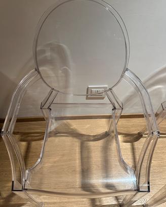 3 Sedie Kartell Louis Ghost - Starck originali