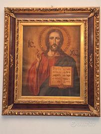 Quadro "Cristo pantocratore" da cm 85x74