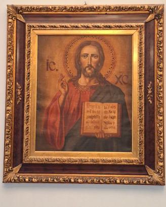 Quadro "Cristo pantocratore" da cm 85x74
