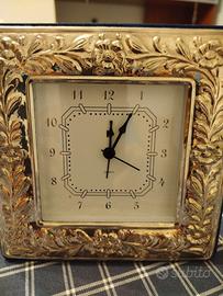 Orologio da Tavolo Vintage Cornice Argento
