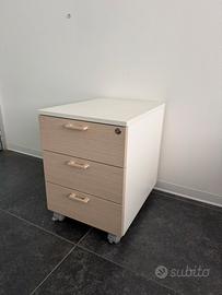 Cassettiera ufficio produzione beige documenti