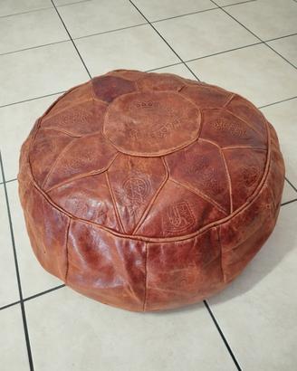 Pouf in pelle