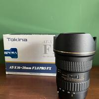 Tokina 16/28 f 2.8 per canon