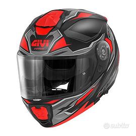 CASCO MODULARE MOTO GIVI X27 ROSSO DOPPIA VISIERA