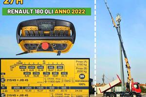 Camion ribaltabile Renault D WIDE 250 + GRU 27 m