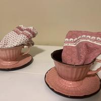 Set Clayre & Eef – Tazze da Latte con Piattini