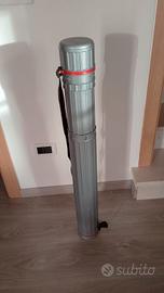 tubo porta disegni, fogli telescopico A0
