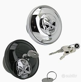 Tappo Cromato Serbatoio Benzina Serratura Chiave A