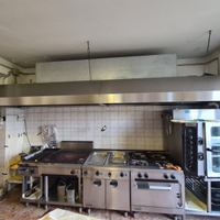 Cappa ristorante in acciaio con motore