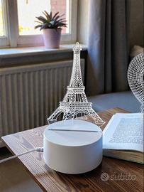 Lampada LED 3D Torre Eiffel – idea pensierino