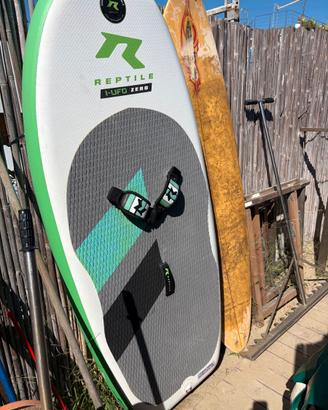Wingfoil Reptile con due vele