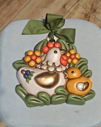 Formella grande 19cm Thun gallo e pulcino