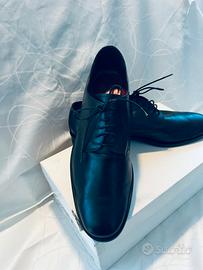 Scarpe eleganti  modello Derby in pelle Nera N 43