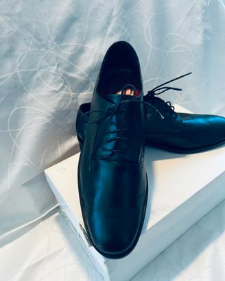 Scarpe eleganti  modello Derby in pelle Nera N 43