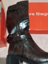 Stivali donna alti marroni