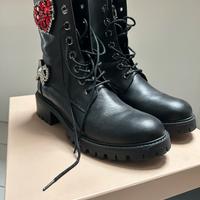 Anfibi Twinset in pelle