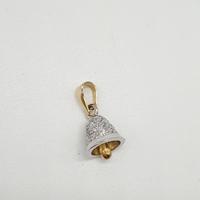 COD.1631A.25 CAMPANELLA 2 ORI 18K 750 ZIRCONI
