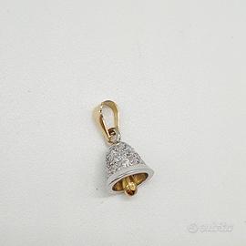 COD.1631A.25 CAMPANELLA 2 ORI 18K 750 ZIRCONI