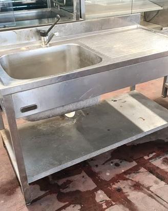 lavatoio inox per pentole usato