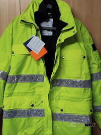 Giacca doppia in reflexite con cappuccio e maniche