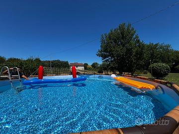 Piscina BestWay Effetto legno rotonda 5,50 metri