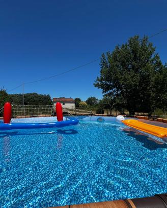 Piscina BestWay Effetto legno rotonda 5,50 metri