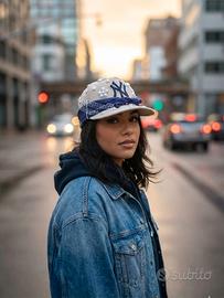 Lady Shakur CapCustom NY Perle & Bandana Blu - Pez