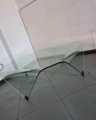 Tavolino in cristallo di design Rimadesio