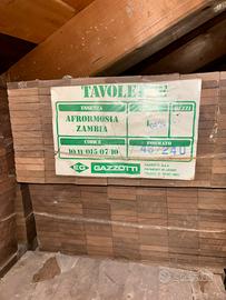 Parquet in Afrormosia Gazzotti  - STOCK COMPLETO