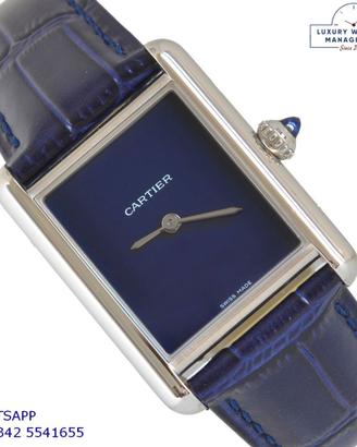 CARTIER Tank WSTA0054 Must de Cartier blue FullSet