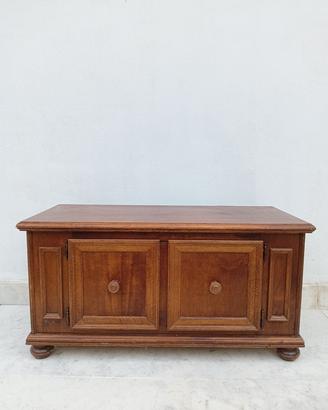 Cassapanca antica in legno massello 