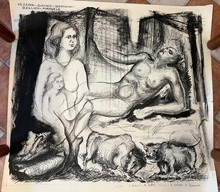 Litografie n.15-16 /50 - pittori locali anno 1976