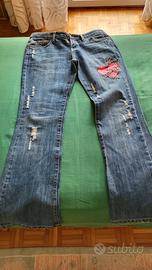 Jeans vita bassa e a zampa di elefante, SLY, nuovi