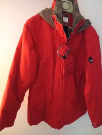 giacca rossa guanti