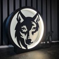 Lampada led luce Lupo lights 3D