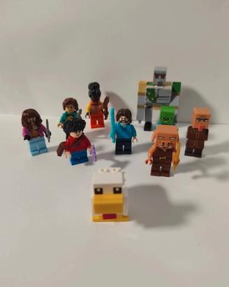 Minecraft Film Minifigure Lotto 10 Personaggi