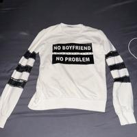 Maglia Bianca con nero e con scritta